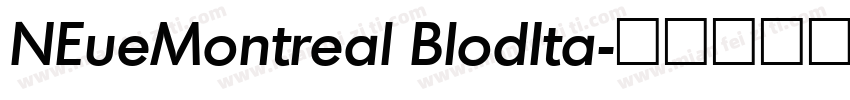 NEueMontreal BlodIta字体转换